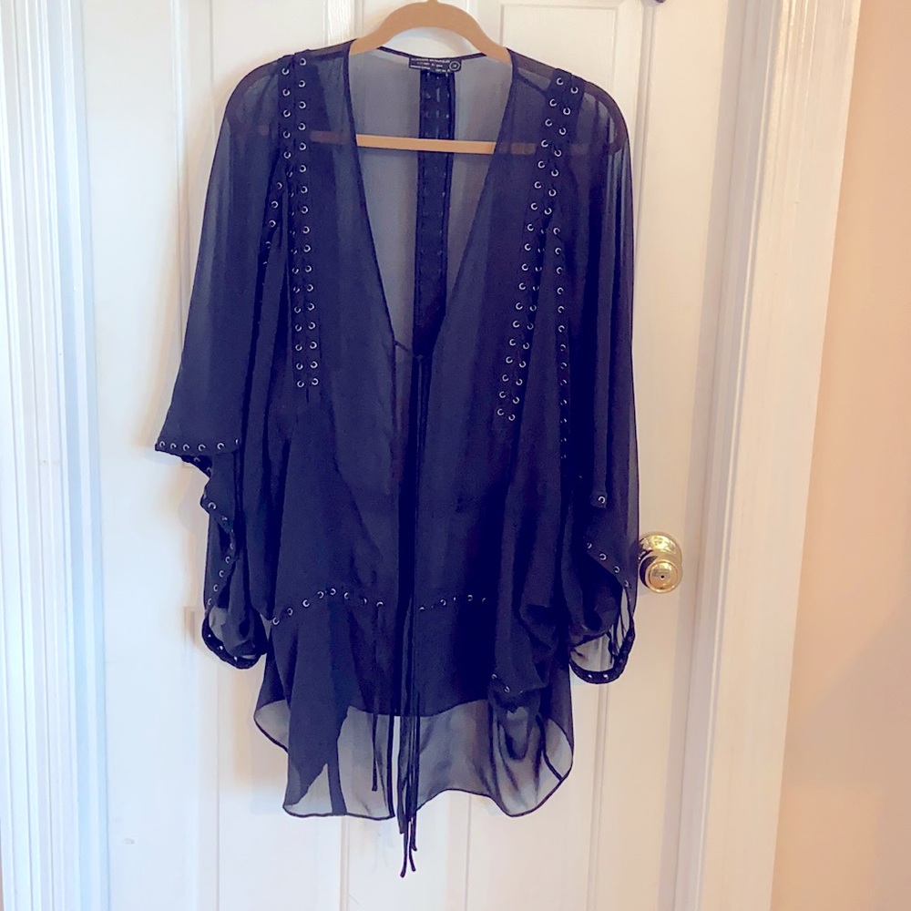 All Saints elegant, Gothic, sexy capelet